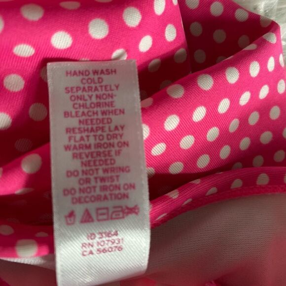 Justice Pink/White Polka Two Piece Bikini - Picture 4 of 4